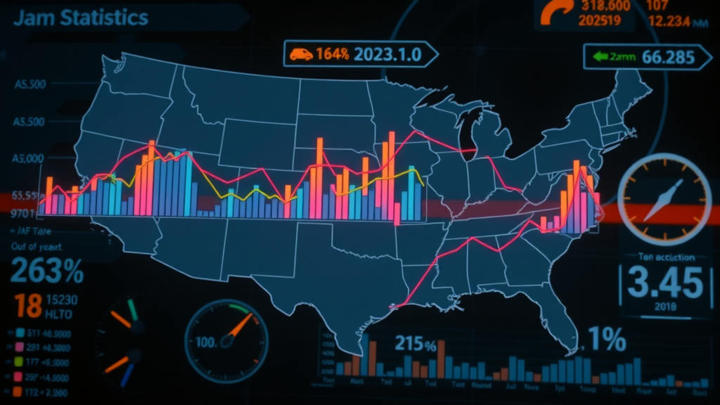 Dynamic visualization of national car accident statistics and traffic fatalities trends across years and regions