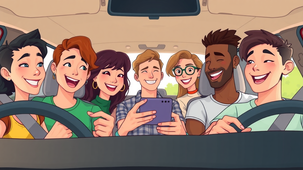 car accident causes young adults distracted group smartphone risk car interior